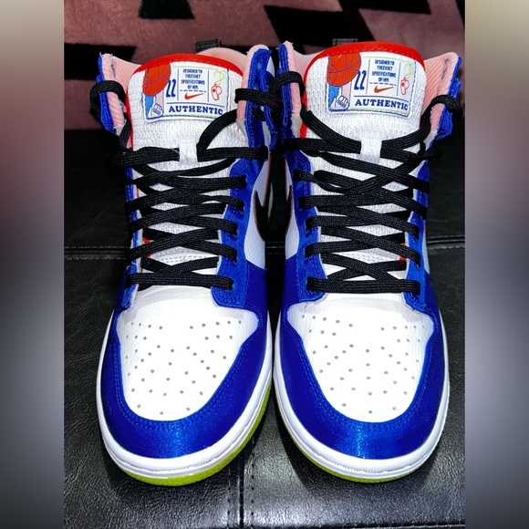 🔥🔥WOMENS DUNKS HIGH ‘BLUE SATIN’🔥🔥 - Picture 1 of 7